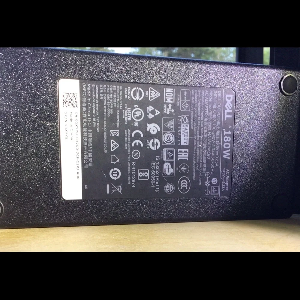 Dell TB16 Thunderbolt Dock with 180W charger adapter obo